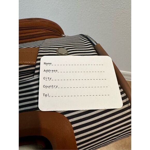 Jessica Simpson Breton Carry-On Roller Spinner Weekend Suitcase Luggage * Notes - Picture 13 of 15